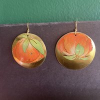California Poppy Tin Earrings