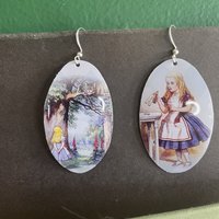 Alice in Wonderland Tin Earrings
