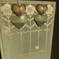 Lemon Double Heart Tin Earrings