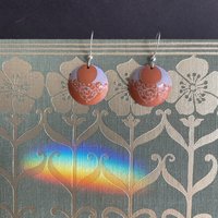 Orange Haney Tin Earrings