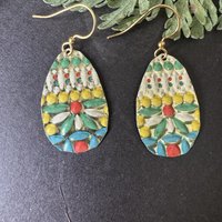 Sunset Pilly Tin Earrings