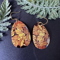 Leaves Lefèvre Tin Earrings