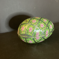 Nested B Easter Egg Tin Earrings