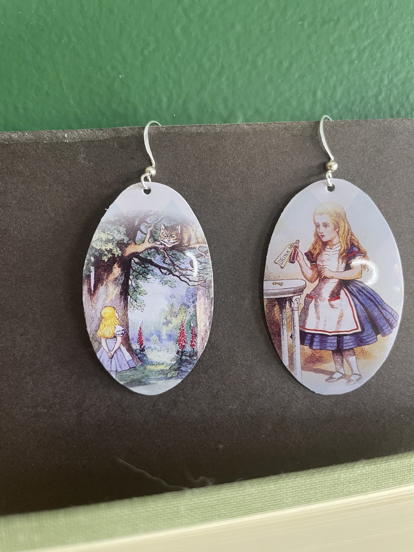 Alice in Wonderland Tin Earrings