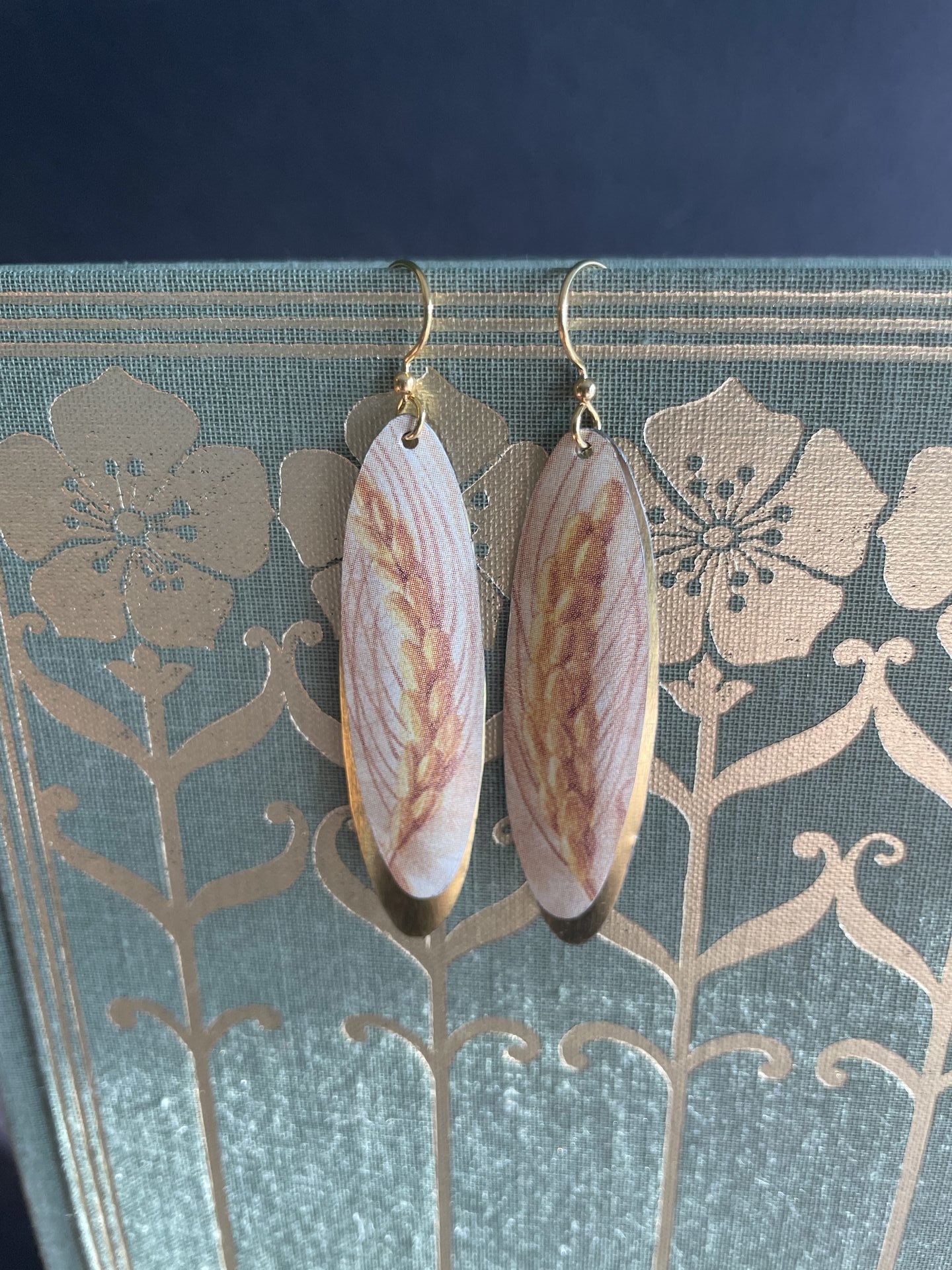 Wheat Tin Earrings
