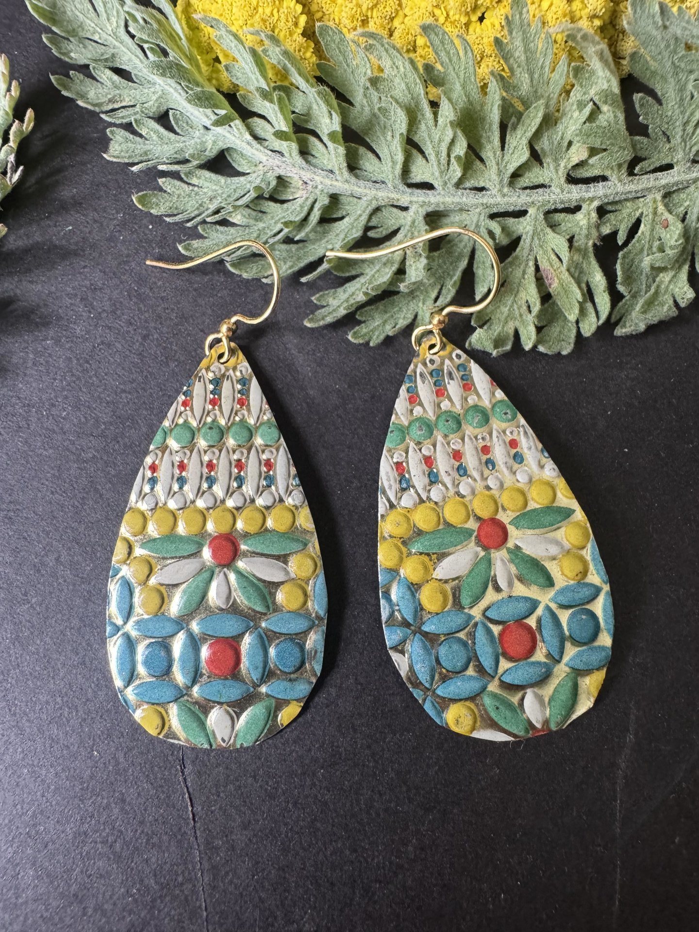Large Pilly Tin Earrings