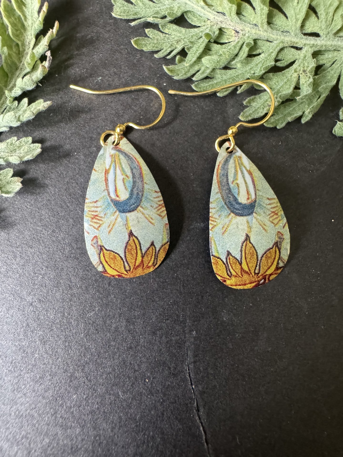 Scythe Tear Lefèvre Tin Earrings