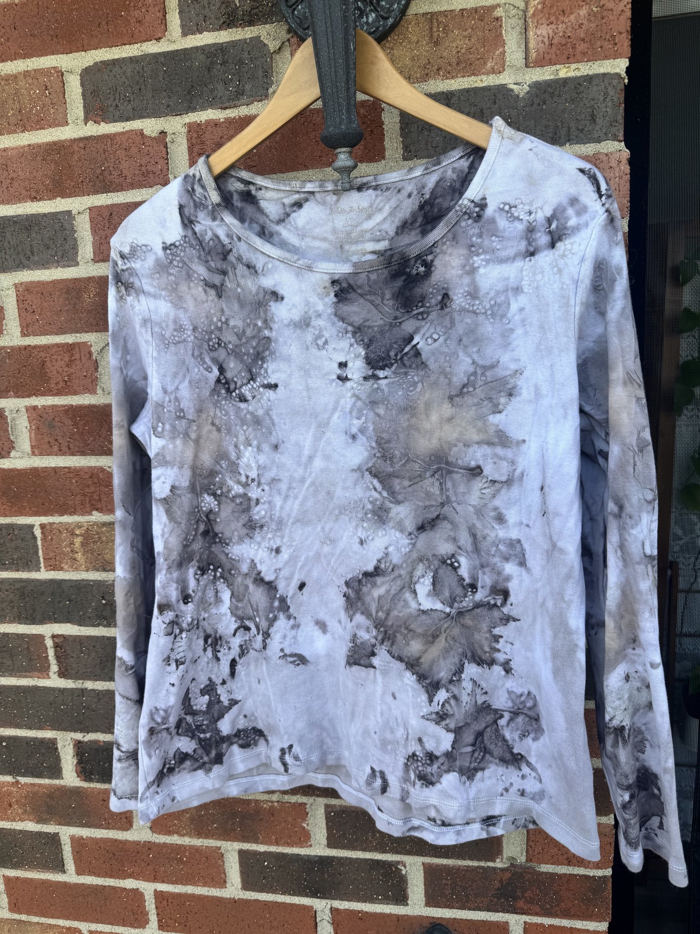 White Stag L Ecoprinted Longsleeved Tee