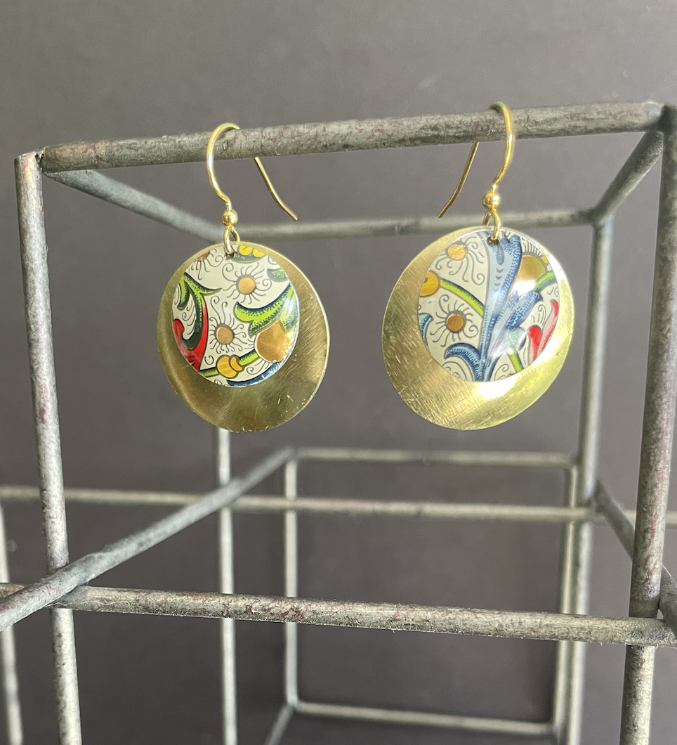 Florentine Nested Tin Earrings