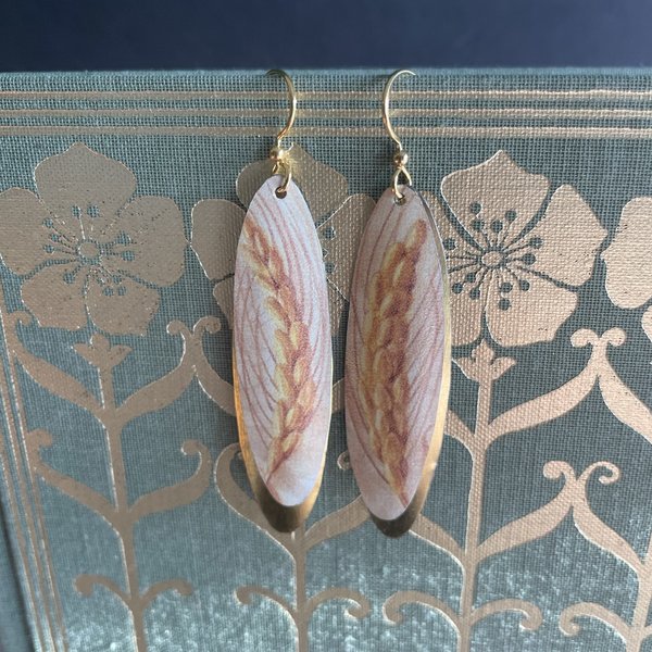 Wheat Tin Earrings