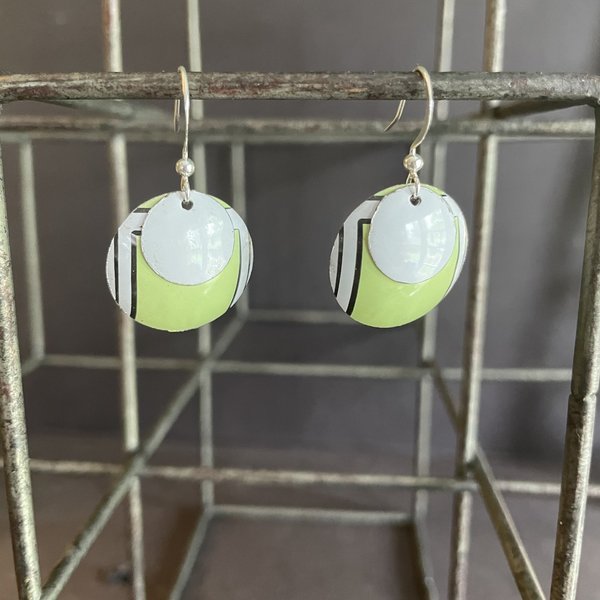 Nested B Flower Shoppe Tin Earrings