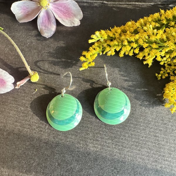Minty Nested Tin Earrings
