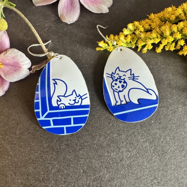 Cookie Cat Levain Tin Earrings